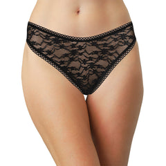 High Leg Daisy Lace Cheeky with Picot Trim