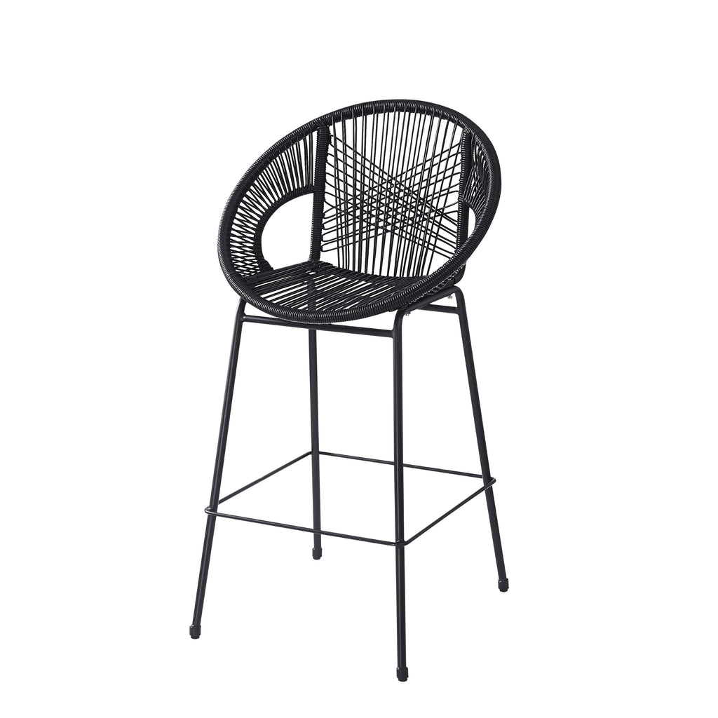 Outdoor Patio Barstool Set Weather Resistant