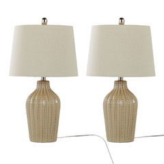 Rockwell 23' Contemporary Ceramic Table Lamp - Set of 2