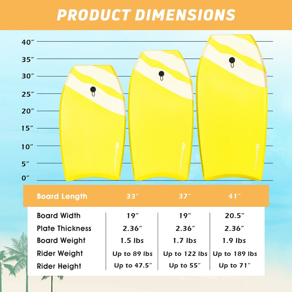 Lightweight Super Bodyboard Surfing with EPS Core Boarding-L