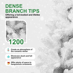 The 4-Foot Pre-Lit Modern White Christmas Tree
