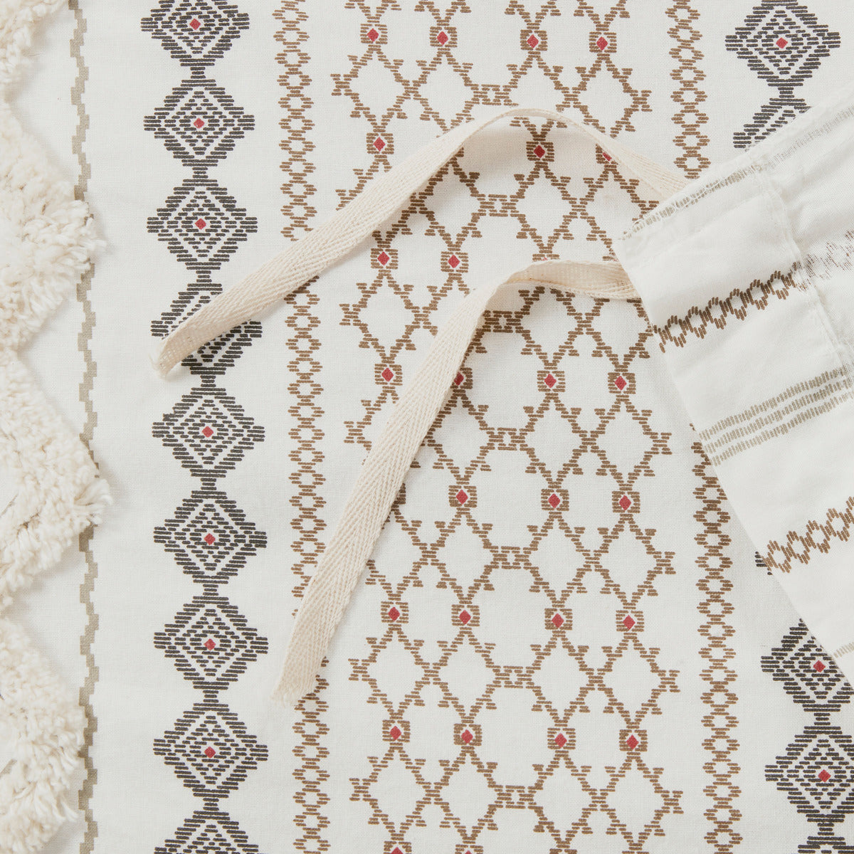 Full Queen Cotton Chenille Duvet Set