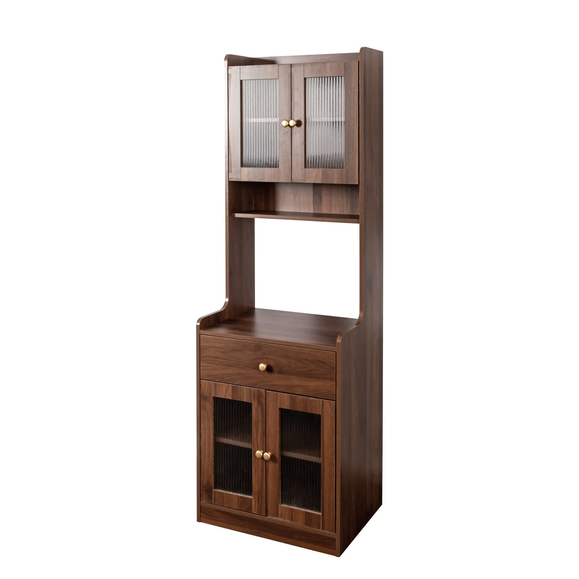Kitchen Pantry Hutch Storage Cabinet Farmhouse Style
