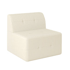 Modern Minimalist Sleeper Sofa, Compressed Sectional Single Seat