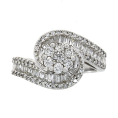 1.00ct Diamond Ring 14KT White Gold