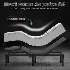 3D Bed Mattress Gel Memory Foam Convoluted Foam for Adjustable Bed