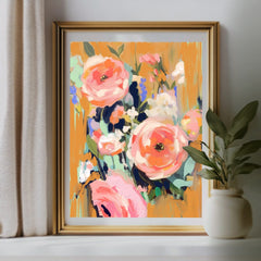 Beneath Apricot Skies Art Print