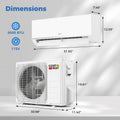 Blast Pro Series 9000 BTU 20 SEER2 115V Wifi Enabled Mini Split Air Conditioner and Heater
