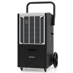 140 Pints Commercial Dehumidifier Crawl Space Dehumidifier with Pump and Drain Hose-White