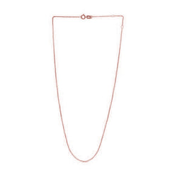 Adjustable Cable Chain in 14k Rose Gold (0.97 mm)