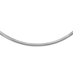 Sterling Silver Classic Omega Chain Necklace (6.0mm)
