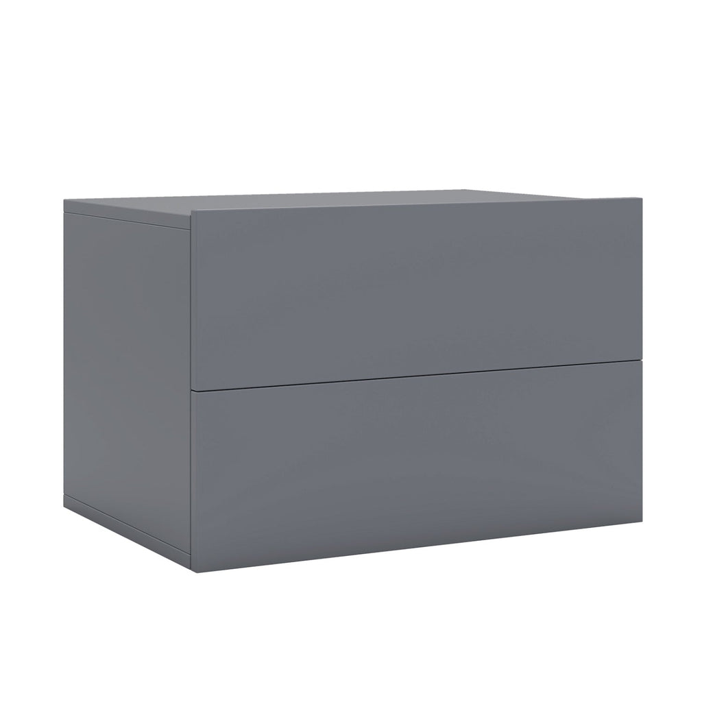 Wall Mounted Floating Nightstand with 2 Drawers