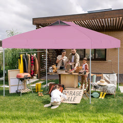 10 X 10 FT Foldable Outdoor Patio Shelter Canopy Tent with 1-Push Center Lock