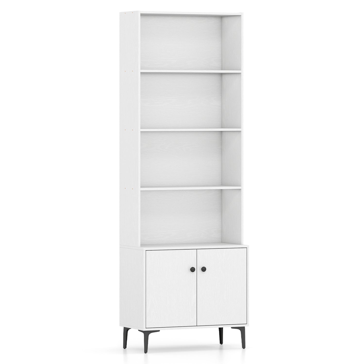 Giantex Bookshelf with Doors and 2 Anti-Tipping Kits for Home Office