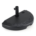 Half Round Patio Umbrella Base 44 lbs Water and Sand Fillable