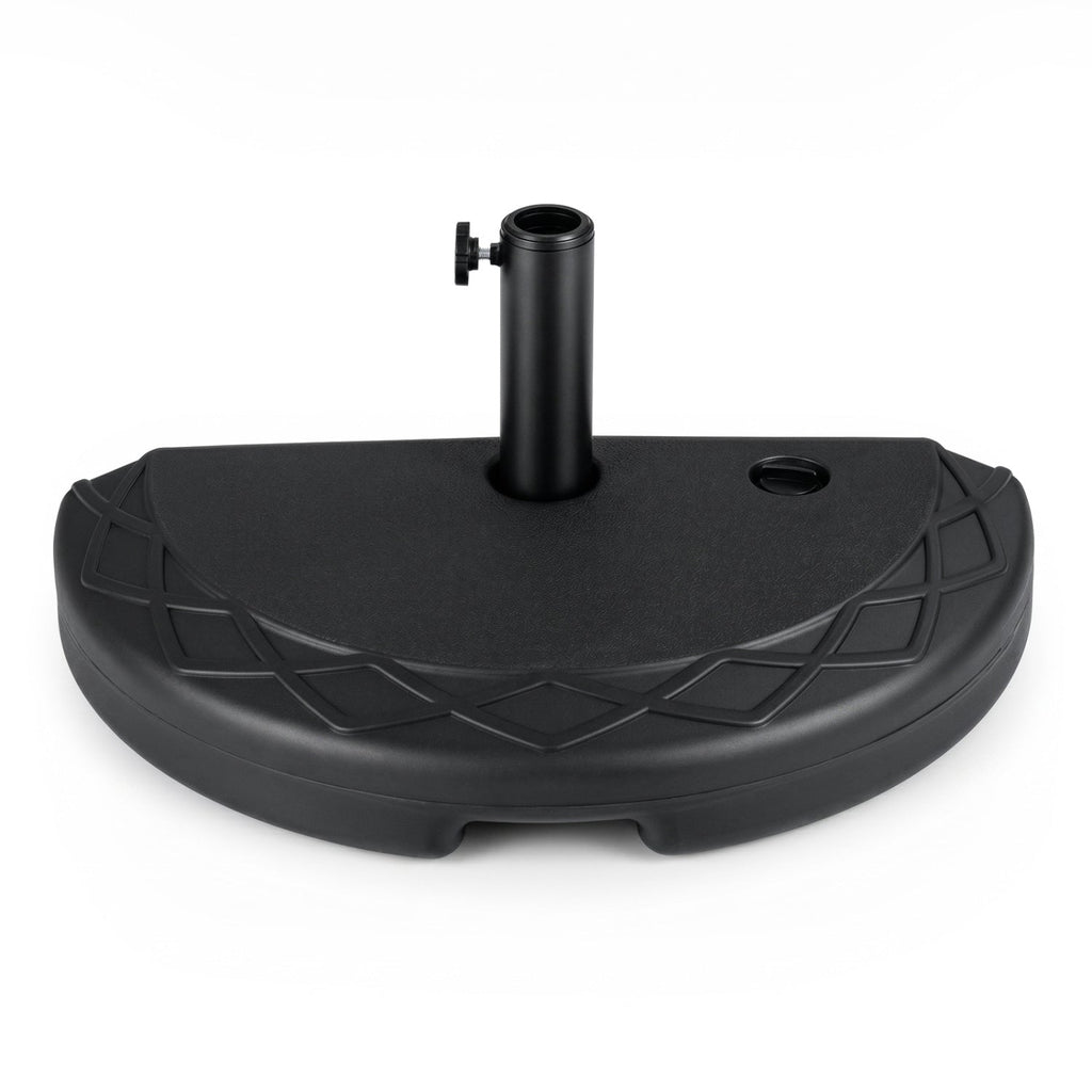 Half Round Patio Umbrella Base 44 lbs Water and Sand Fillable