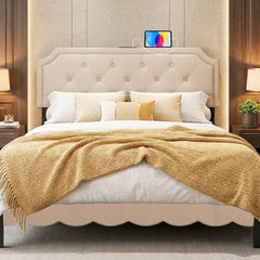 Headboard for Queen and Full Size Bed Tufted Upholstered Head Board