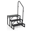 Heavy Duty Hot Tub Stair with Wide Anti-Slip Platforms for Porch and Mobile Home