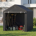Portable Storage Shed with Roll-Up Zipper Door
