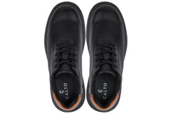 CALTO - J1580  - 2.6 Inches Taller (Black/Black Sole) - Lightweight Casual Walkers