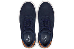 CALTO - J1582  - 2.6 Inches Taller (Nubuck Navy) - Lightweight Casual Walkers