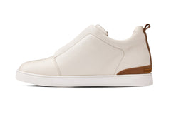 CALTO - J1933  - 2.6 Inches Taller (Off-White) - Slip-On  Snoafers