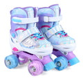 Kids Roller Skates for Toddlers Ages 5-7 with 4 Light-up Wheels