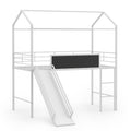 Kids Twin Size Loft Bed with Ladder and Slide for Bedroom