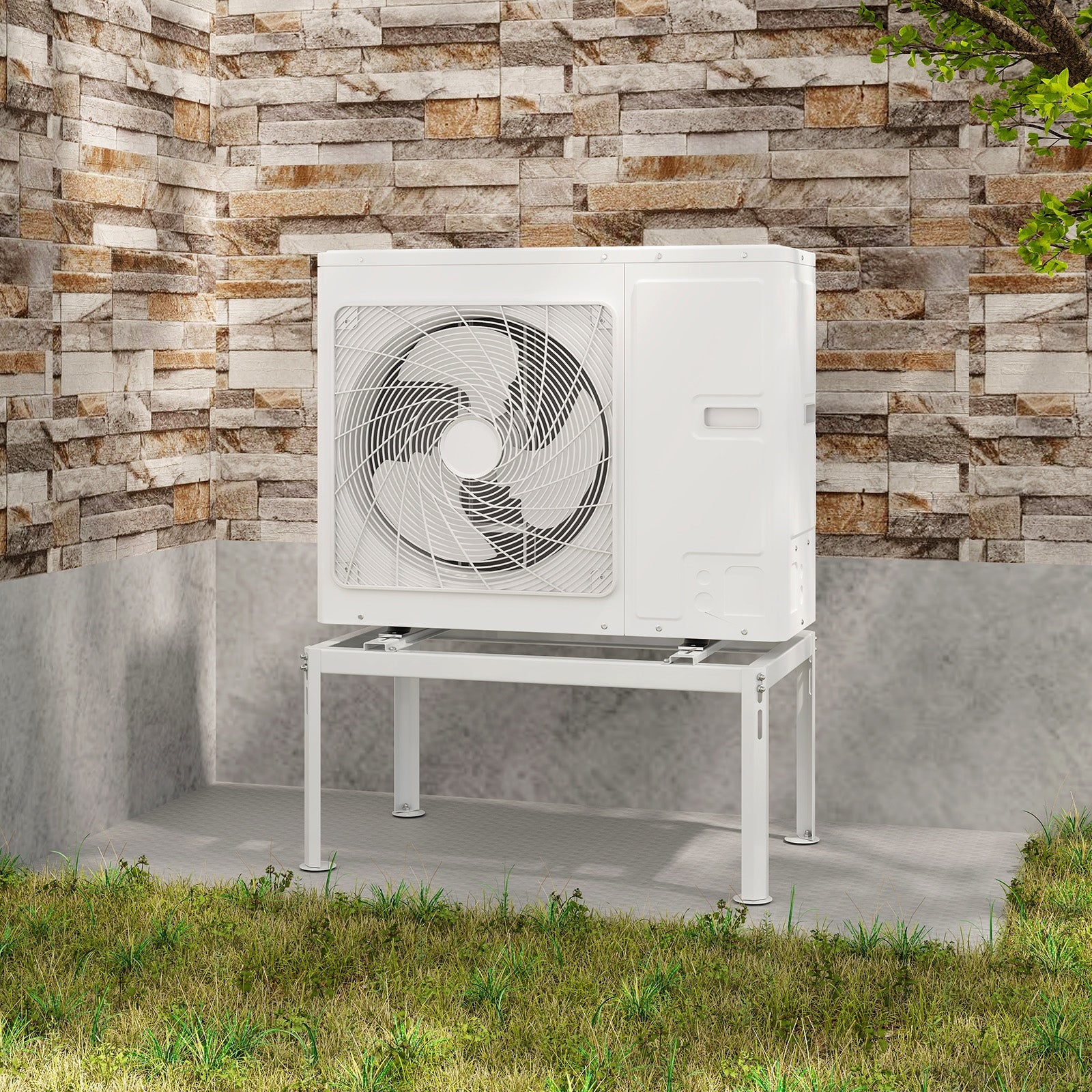 Mini Split Ground Stand for 9000-36000 BTU Ductless Air Conditioner