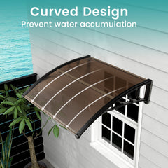 Outdoor Front Door Patio Overhang Awning for Sunlight Rain Snow Wind Protection
