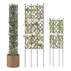 3-Pack Outdoor Plant Support Frame for Raised Garden Bed