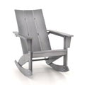 Adirondack Rocking Chair with Curved Back - Gray
