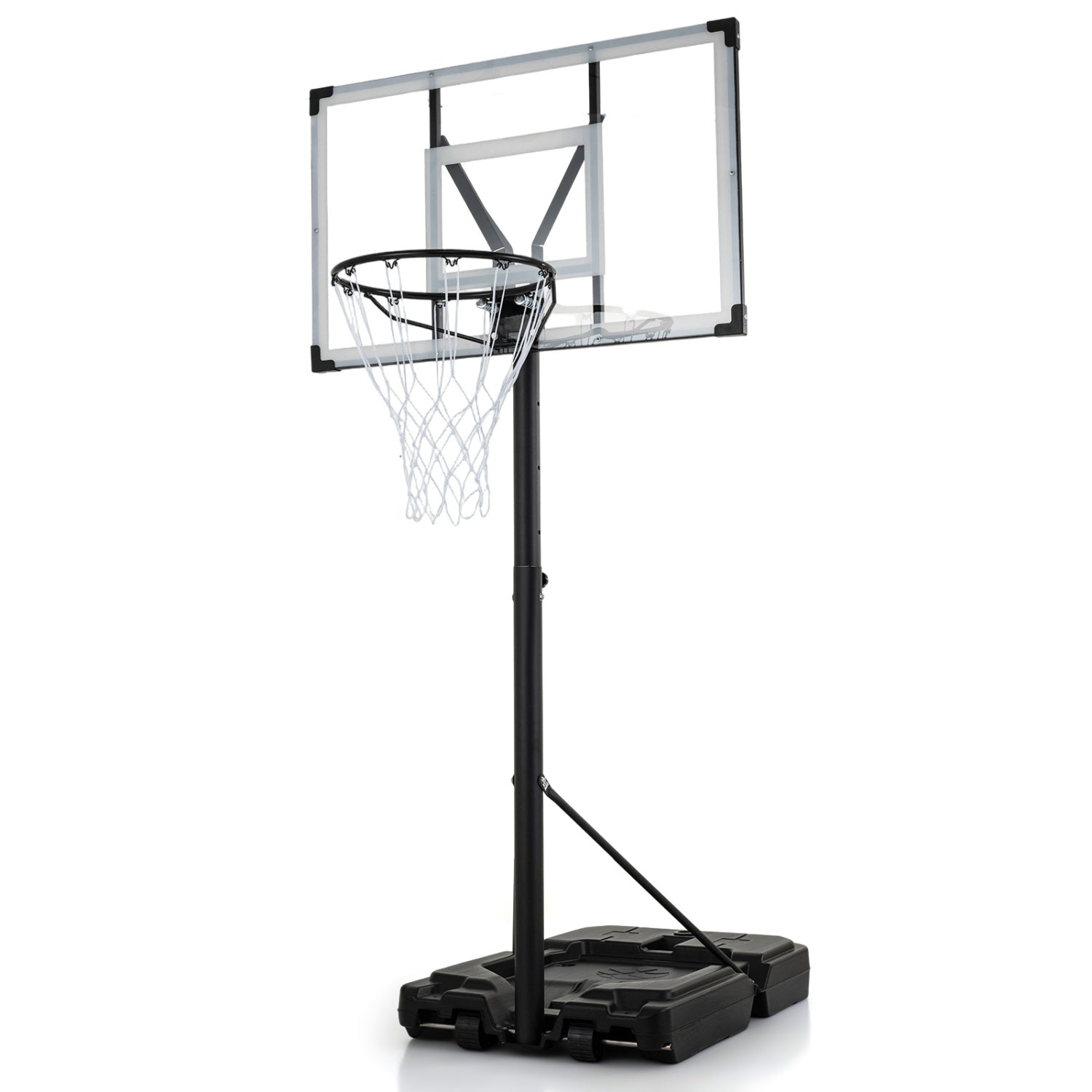 Portable Basketball Hoop with Adjustable Height 4.43-10 Ft