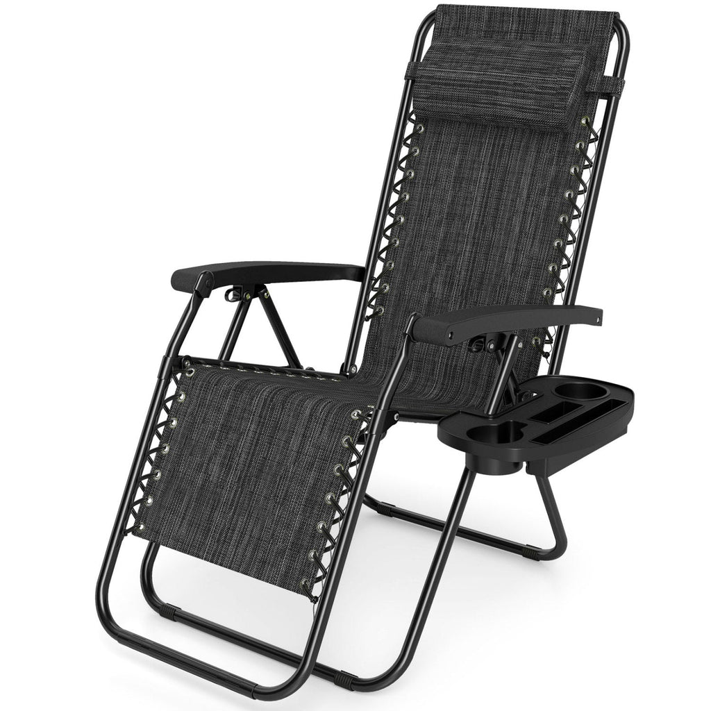 Zero Gravity Recliner Chair with Cup Holder and Pillow