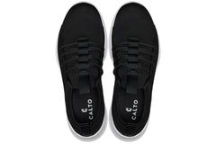 CALTO - Q132 - 2.4 Inches Taller (Black/White Sole) - Ultra Lightweight Sneakers