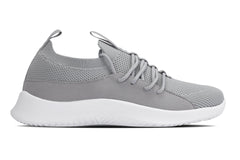 CALTO - Q134 - 2.4 Inches Taller (Light Gray/White Sole) - Ultra Lightweight Sneakers