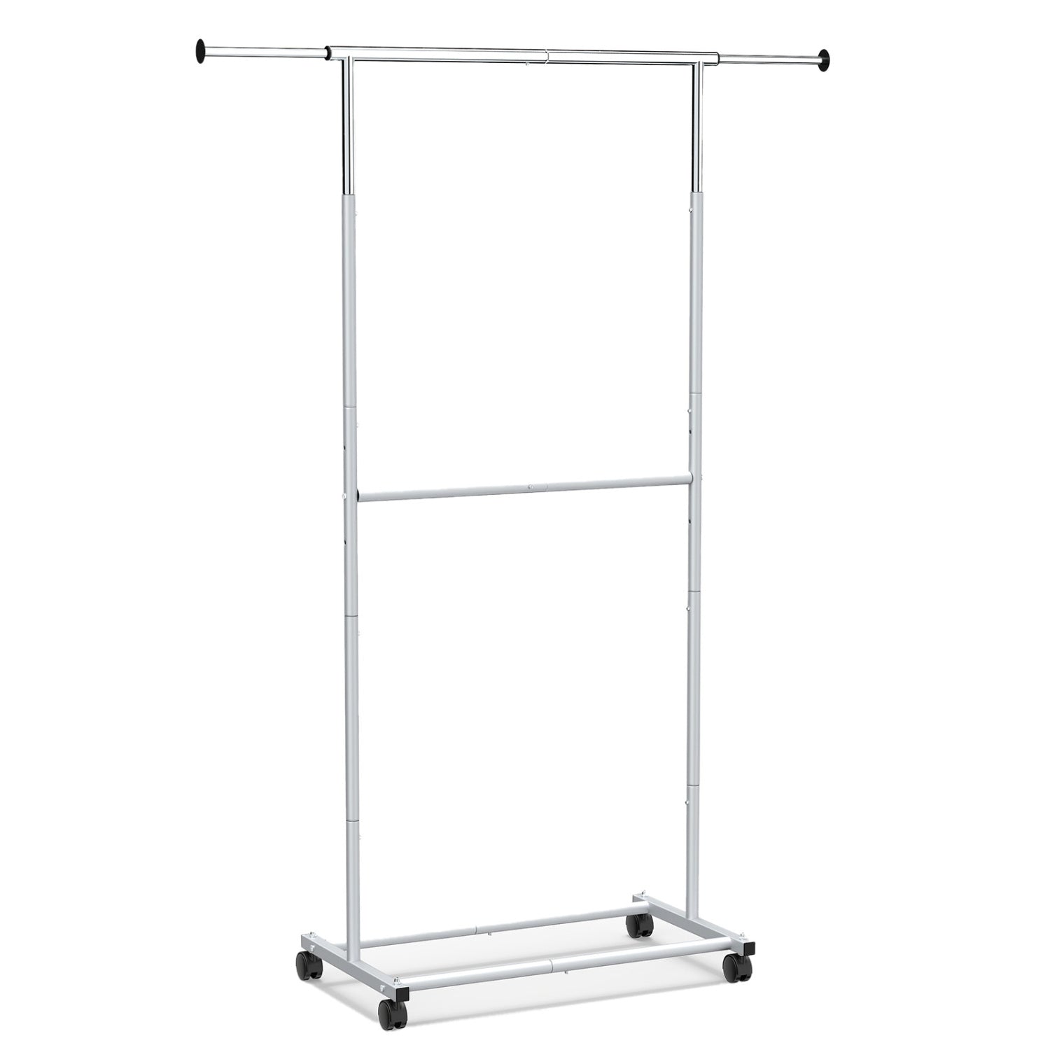 Rolling Clothes Rack Double