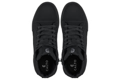CALTO - S3421 - 2.4 Inches Taller (Black) - Cap Toe High Top Zip-Up Sneaker Boots