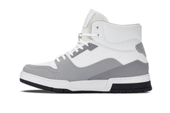 CALTO - S4751 - 3 Inches Taller (White/Grey) - High Top Sneakers