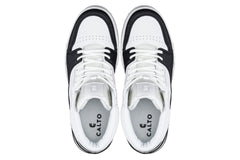 CALTO - S4752 - 3 Inches Taller (White/Black) - High Top Sneakers