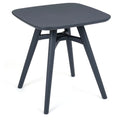 Square Outdoor Dining Table All-Weather Plastic Patio Bistro Table for 4
