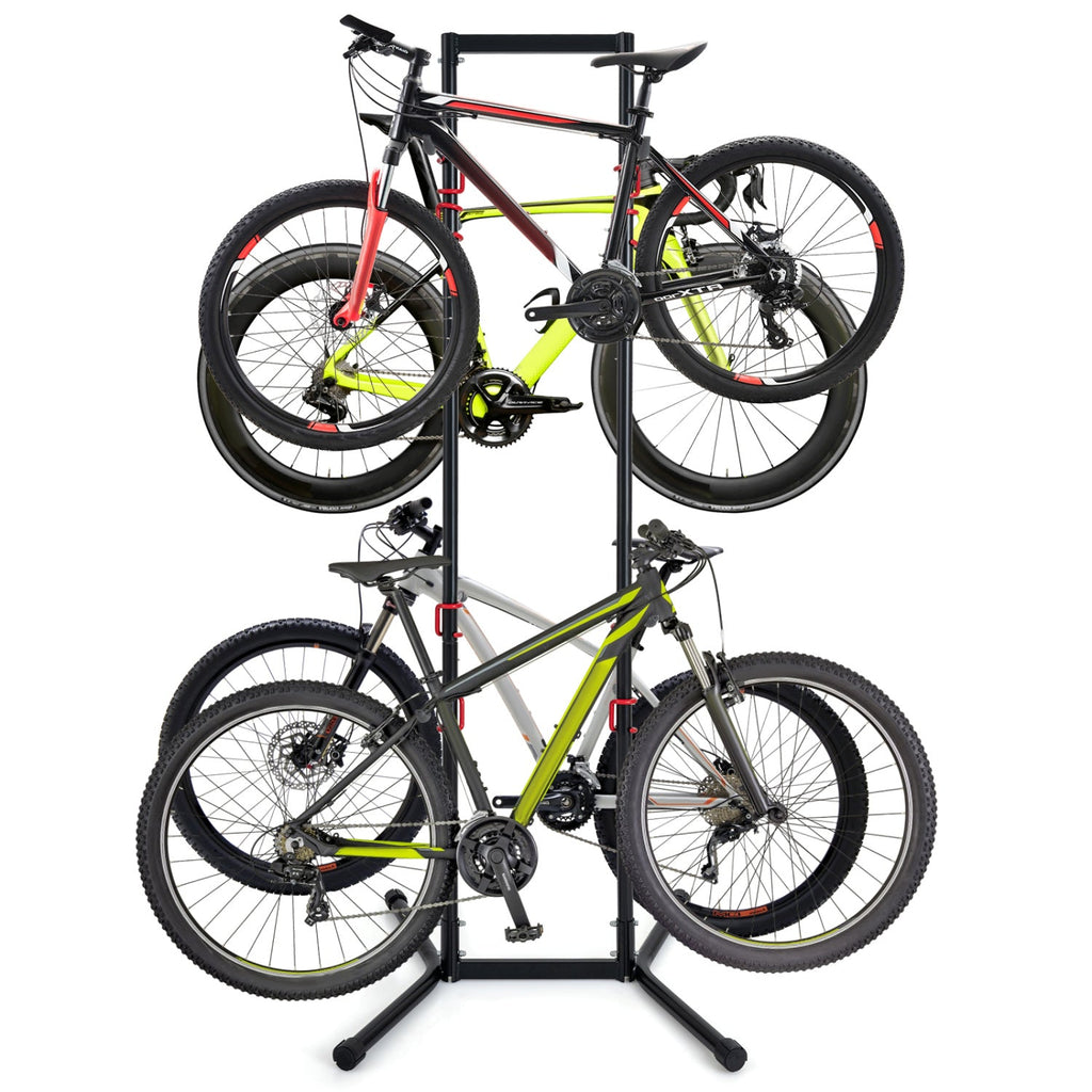 4-Bike Vertical Storage Rack with Adjustable Arms