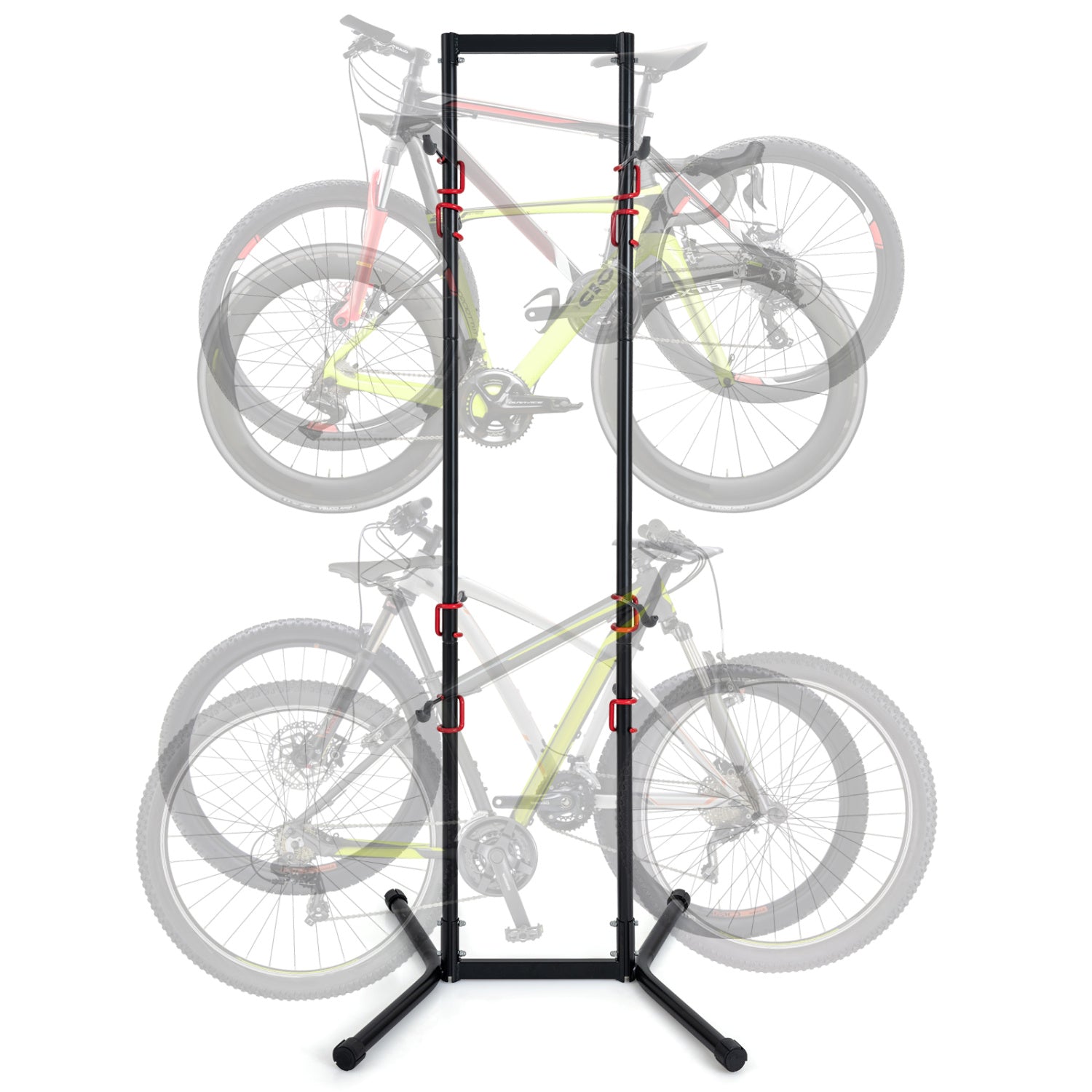 4-Bike Vertical Storage Rack with Adjustable Arms