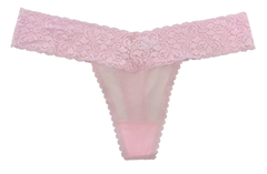 Mesh and Lace Classic Thong, XS-2X