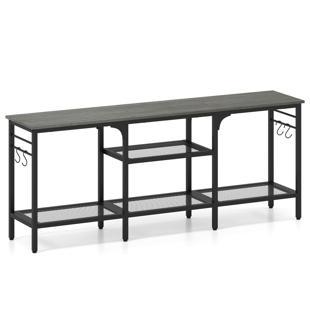 TV Stand for TVs up to 65 Inch with 3-Tier Open Shelves