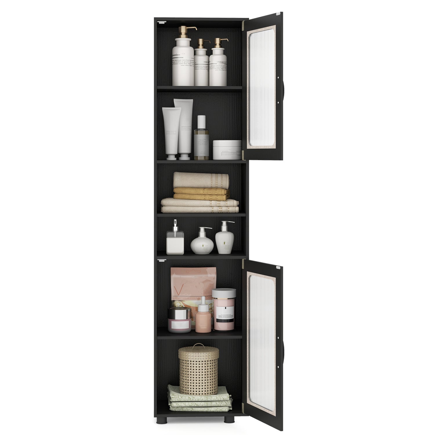 Tall Bathroom Storage Cabinet 67 Inches Freestanding Storage Organizer