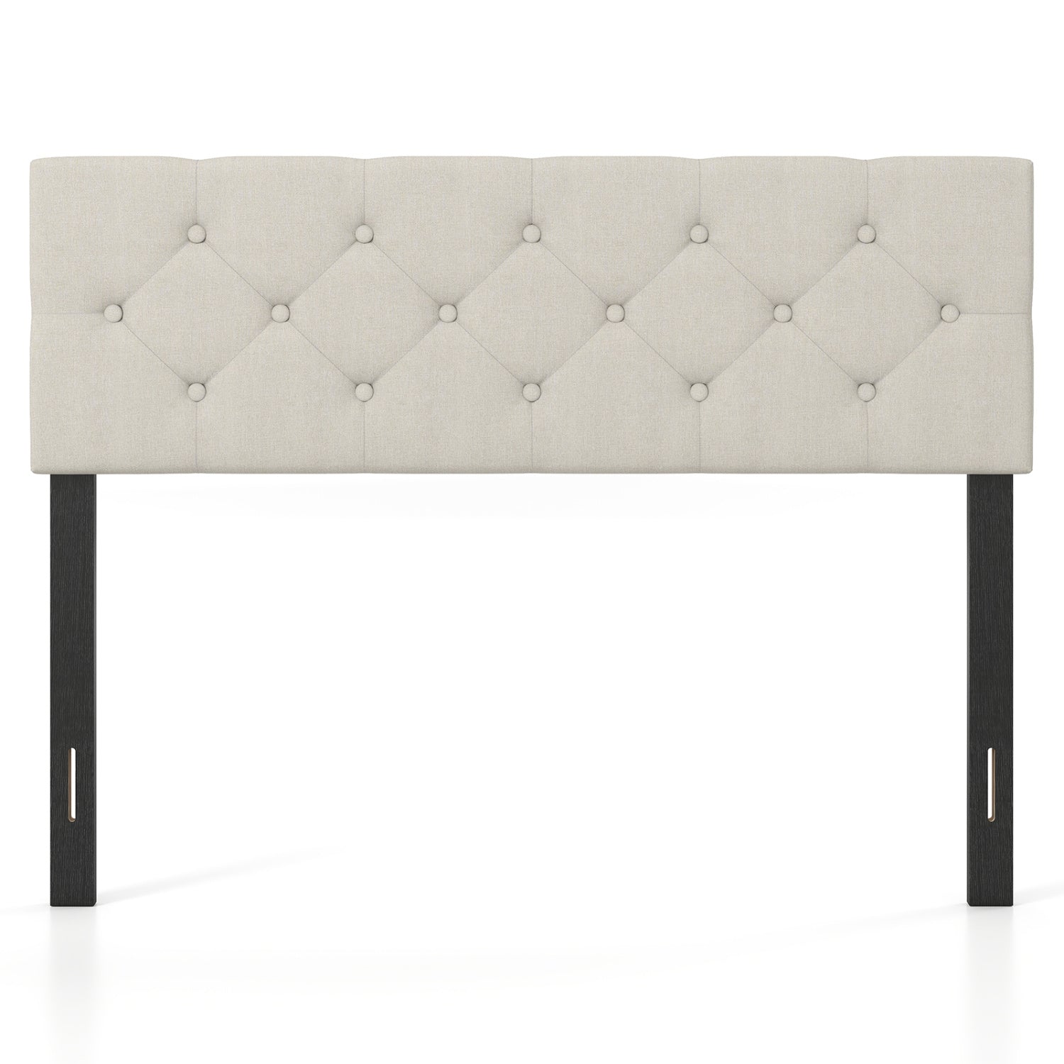 Upholstered Tufted Headboard Queen/Full Size with Adjustable Legs