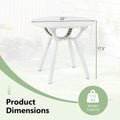 Weather-Resistant Circular Small End Table for Poolside and Balcony