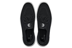 CALTO - X1340 - 2.8 Inches Taller (Black) - Lace Up Casual Walker - Lightweight