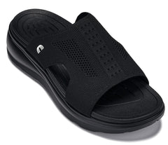 CALTO - X1657 - 2 Inches Taller (Black/Knitted Black)